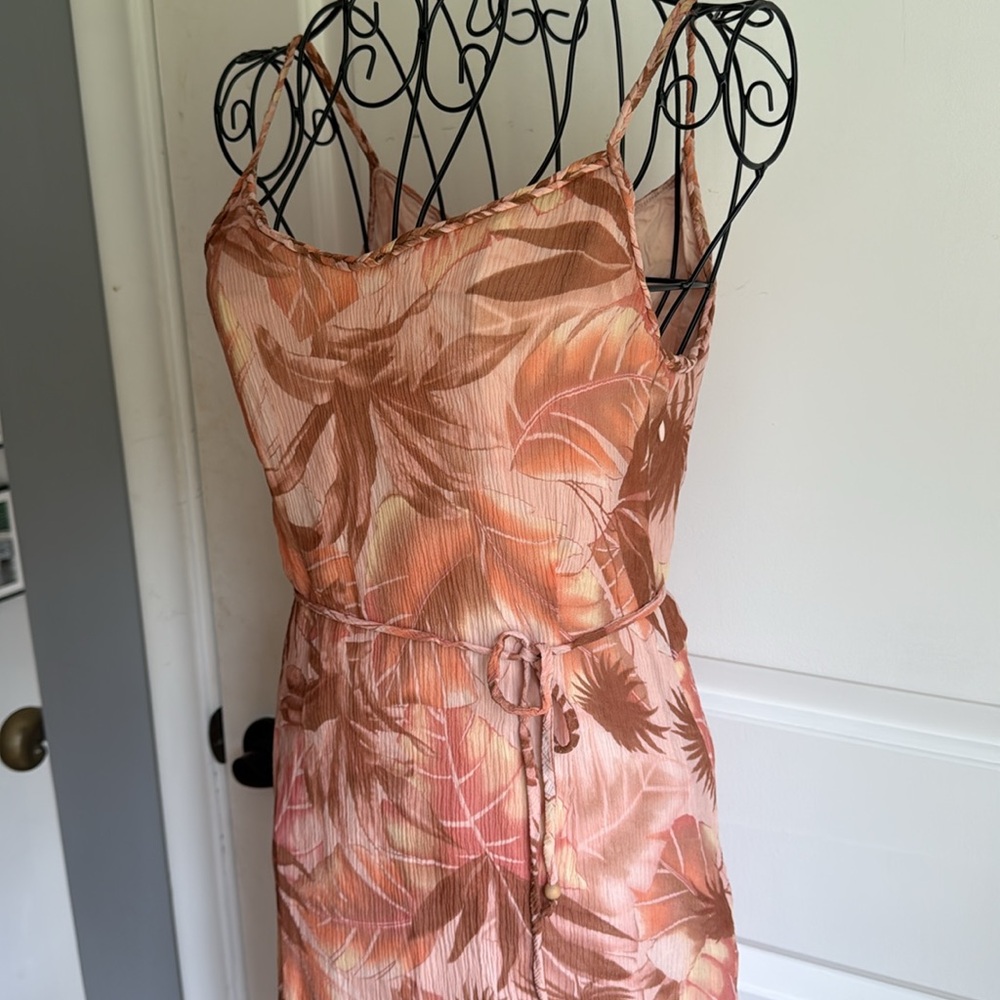 Tommy Bahama spaghetti strap, side tie waist sundress - Picture 3 of 4